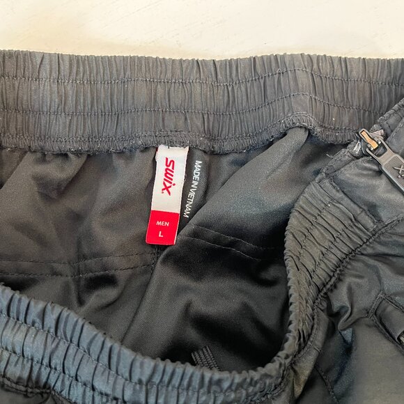 SWIX Men's Universalx Black Full Length Zip Mesh Lined Pants - Size Large - Picture 6 of 6